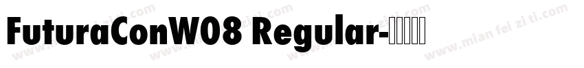 FuturaConW08 Regular字体转换